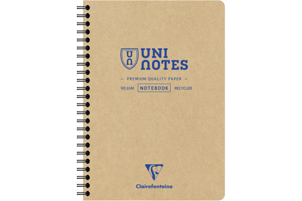CLAIREFON Spiralbuch Uni Notes A5 9851C braun, liniert 80 Blatt – Bild 3