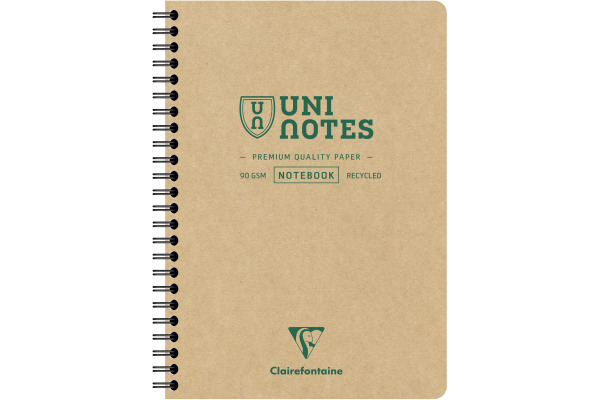 CLAIREFON Spiralbuch Uni Notes A5 9851C braun, liniert 80 Blatt – Bild 4