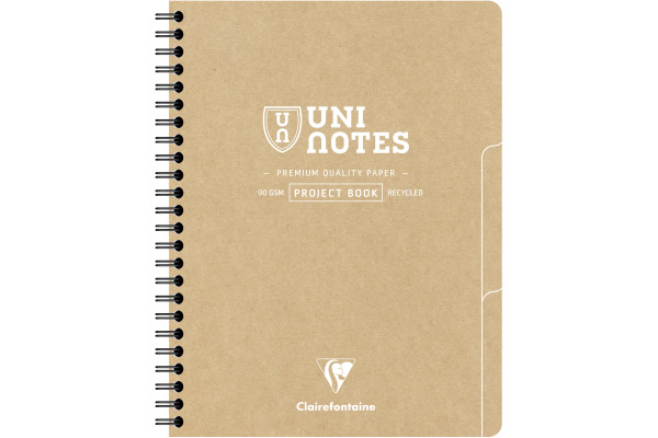 CLAIREFON Collegeblock Uni Notes A5+ 9861C braun, liniert 80 Blatt – Bild 2