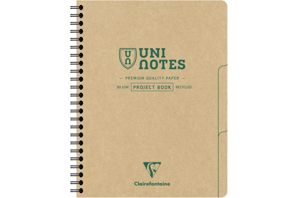 CLAIREFON Collegeblock Uni Notes A5+ 9861C braun, liniert 80 Blatt – Bild 4