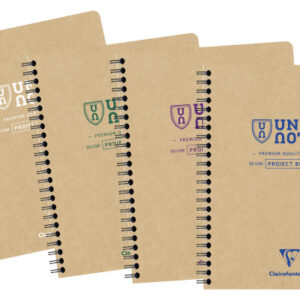 CLAIREFON Collegeblock Uni Notes A5+ 9861C braun, liniert 80 Blatt