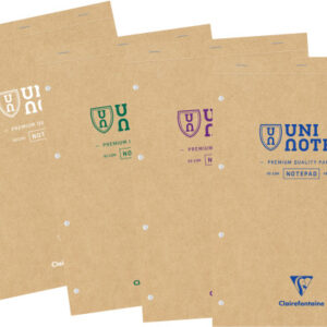 CLAIREFON Notizblock Uni Notes A4+ 9872C braun, kariert 70 Blatt