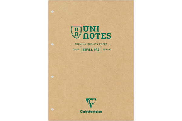 CLAIREFON Notizblock Uni Notes A4 9882C braun, kariert 100 Blatt – Bild 4