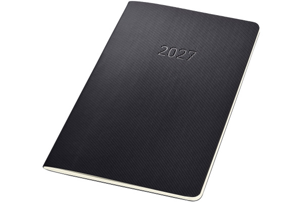 CONCEPTUM Monatskalender 2027 C2784 1M/2S schwarz 21x13.5cm
