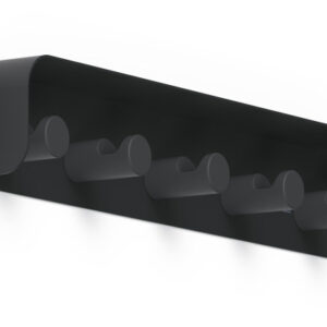 DURABLE Garderobenleiste DURASTORE 184701 schwarz, 5 Haken, 500mm