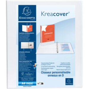 EXACOMPTA Ringbuch Kreacover 4.7cm 51842E weiss A4+