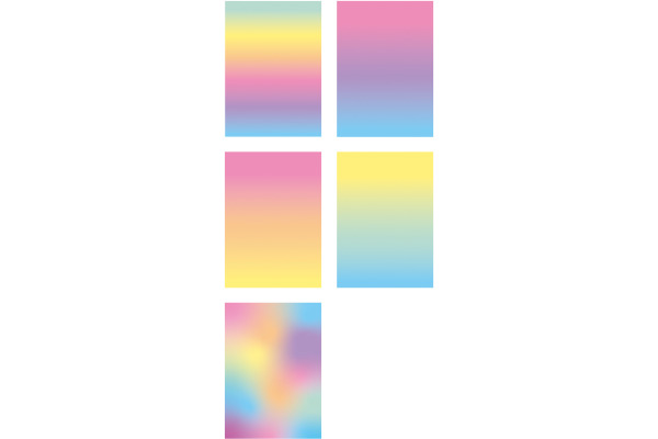 FOLIA Glanzpapier Rainbow 22.5x32cm 766 100g, ass. 10 Blatt – Bild 4
