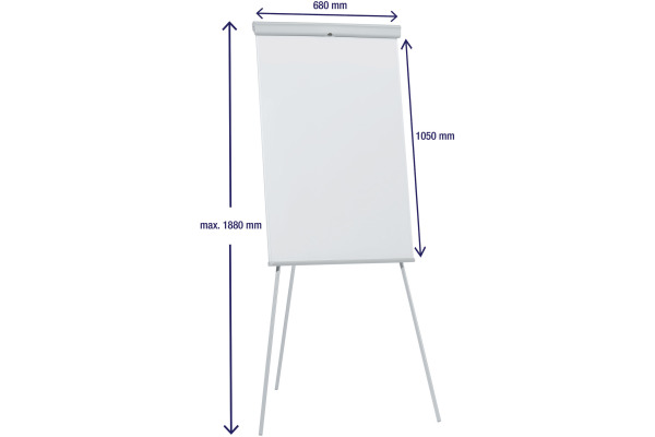 FRANKEN Flipchart X-tra!Line 68x105cm EL-FC20 hellgrau dreibein – Bild 4