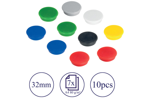 FRANKEN Magnete 32mm HM30 99 assortiert 10 Stück – Bild 2