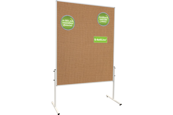 FRANKEN Moderationstafel 150x120 cm MT9009 U-Act!Line, Jute – Bild 3