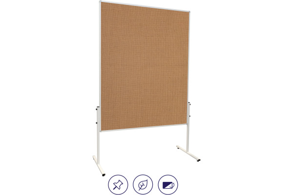 FRANKEN Moderationstafel 150x120 cm MT9009 U-Act!Line, Jute – Bild 4