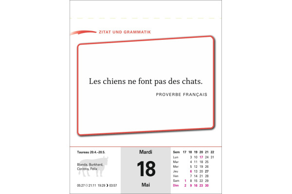 HARENBERG Abreisskalender 2027 211090027 Französisch DE, FR 12.5x16cm – Bild 4