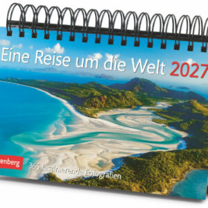 HARENBERG Tischkalender 2027 276390027 Reise um die Welt DE 23x17cm