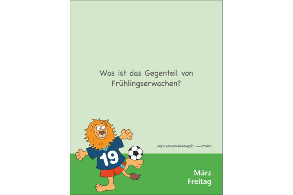 HARENBERG Abreisskalender 2027 330985127 Witze für Kids DE 12.5x16cm – Bild 4