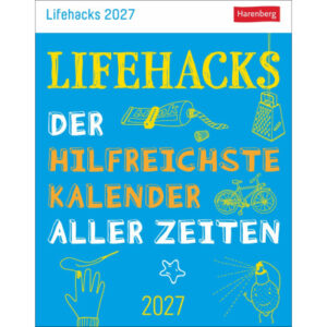HARENBERG Abreisskalender 2027 330994927 Lifehacks DE 11x14cm