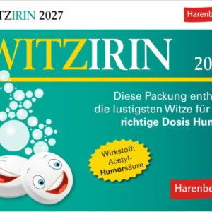 HARENBERG Abreisskalender 2027 331001227 Witzirin DE 14x11cm