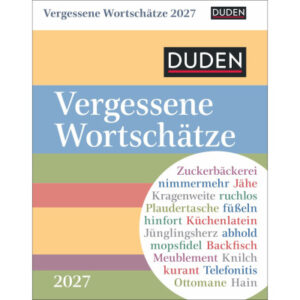 HARENBERG Abreisskalender 2027 331007927 Duden Wortschätze DE 11x14cm