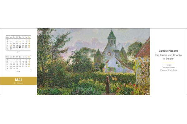 HARENBERG Pultkalender 2027 331013827 Die Welt der Kunst 29.9x11.1cm – Bild 3