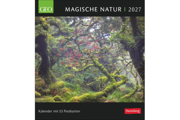 HARENBERG Postkartenkalender 2027 331025627 GEO Magische Natur 16x17.5cm