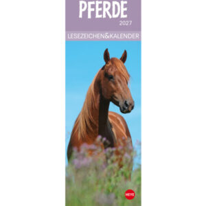 HEYE Lesezeichen-Kal. Pferde 2027 21475+27 DE 6x18cm