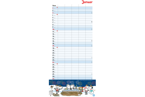 HEYE Familienplaner Sheepworld 2027 22343+27 1M/1S DE 5 Spalten 21x45cm – Bild 2