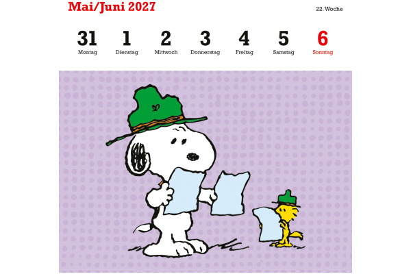 HEYE Postkartenkal. Peanuts 2027 22963+27 1W/1S DE 16.5x17.7cm – Bild 4
