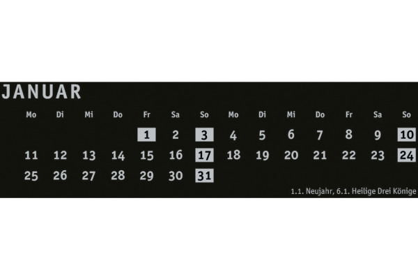 HEYE Bastelkalender 2027 22992+27 schwarz 21x29.7cm – Bild 2