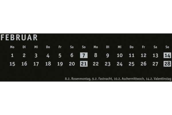 HEYE Bastelkalender 2027 22992+27 schwarz 21x29.7cm – Bild 3