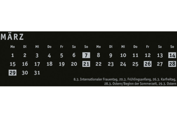 HEYE Bastelkalender 2027 22992+27 schwarz 21x29.7cm – Bild 4