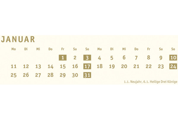 HEYE Bastelkalender 2027 22993+27 gold 21x29.7cm – Bild 2