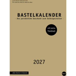 HEYE Bastelkalender 2027 22993+27 gold 21x29.7cm