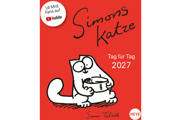 HEYE Abreisskal. Simons Katze 2027 23016+27 1T/1S DE 11x14cm