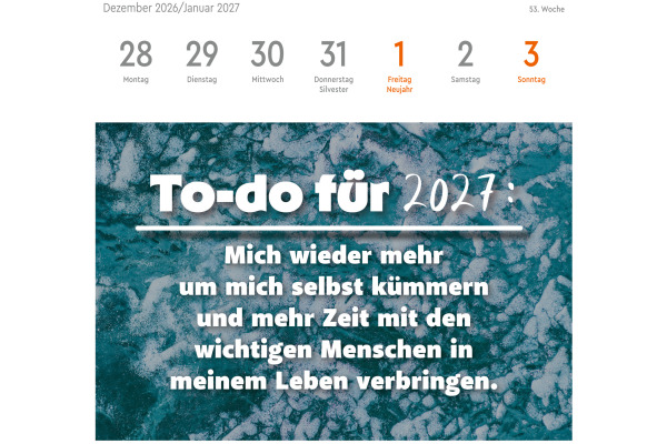 HEYE Postkartenkalender 2027 23558+27 Statements 16.5x17.7cm – Bild 2