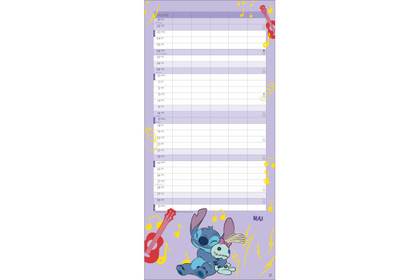 HEYE Familienplaner 2027 23655+27 Stitch 21x45cm – Bild 3