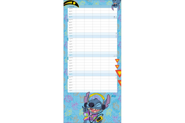HEYE Familienplaner 2027 23655+27 Stitch 21x45cm – Bild 4