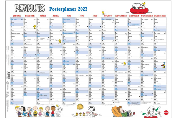 HEYE Posterplaner 2027 23670+27 Peanuts 68x48cm