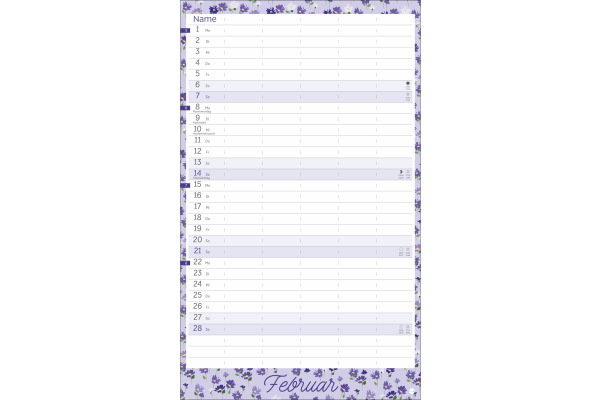 HEYE Familienplaner 2027 23697+27 Flower Time 21x45cm – Bild 2