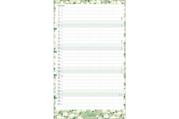 HEYE Familienplaner 2027 23697+27 Flower Time 21x45cm – Bild 4