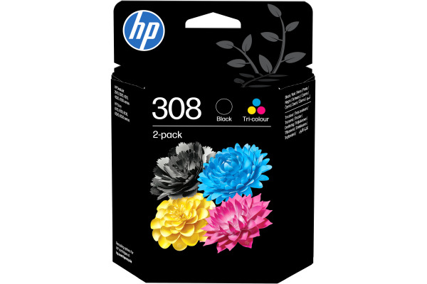 HP Combopack 308 BK/color 6L6S6UE Envy 6122e/6520e 160/120 S.