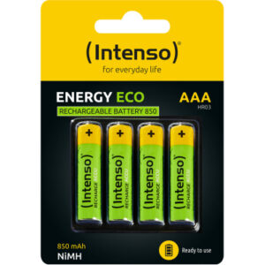 INTENSO Energy Eco 850mAh AAA HR03 7505114 Rechargeable 4pcs blister