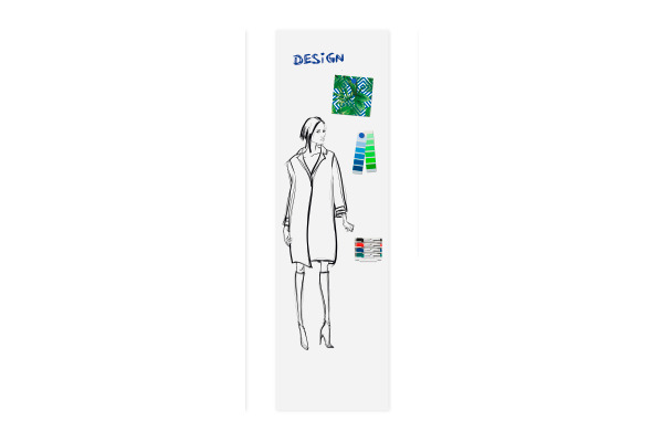 LEGAMASTE Whiteboard 59.5x200x3.2cm 7-106126 Wall-UP Stahl emailliert