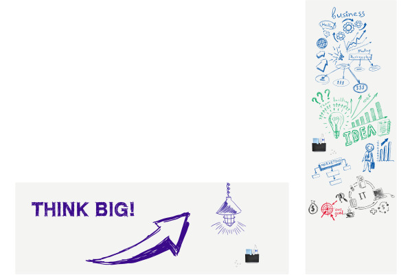 LEGAMASTE Whiteboard 101x1200cm 7-106212 Wrap-UP Kunststoff / PVC frei – Bild 3