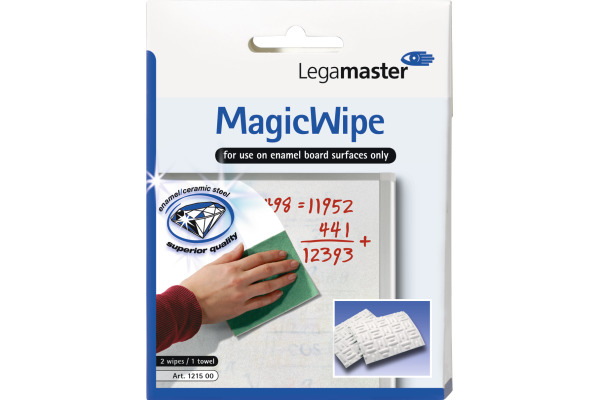 LEGAMASTE Whiteboard -Tücher Magic Wipe 7-121500 3 Tücher – Bild 2