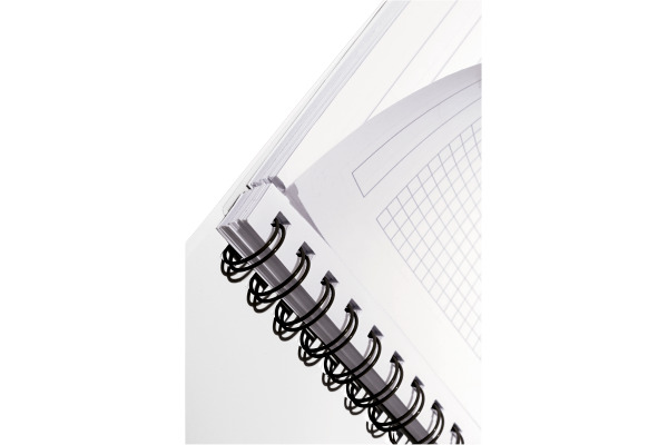 LEITZ Spiralbuch WOW PP A5 46410051 eisblau, kariert 5mm 80 Blatt – Bild 2
