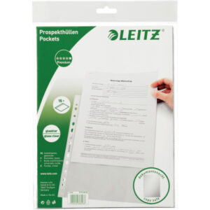 LEITZ Zeigetaschen PP A4 47706002 glasklar 15 Stück