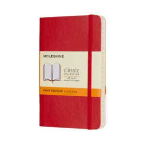 MOLESKINE Notizbuch Classic SC Pocket 002854597 scharl.rot, liniert 192 Blatt