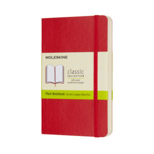 MOLESKINE Notizbuch Classic SC Pocket 002854610 scharl.rot, blanco 192 Blatt