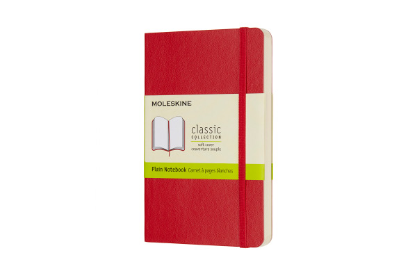 MOLESKINE Notizbuch Classic SC Pocket 002854610 scharl.rot, blanco 192 Blatt