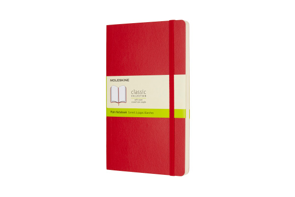 MOLESKINE Notizbuch Classic SC Large 002854658 scharl.rot, blanco 192 Blatt