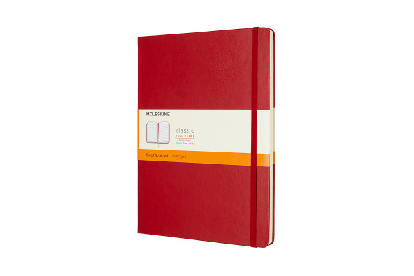MOLESKINE Notizbuch Classic HC XL 002855082 scharl.rot, liniert 192 Blatt